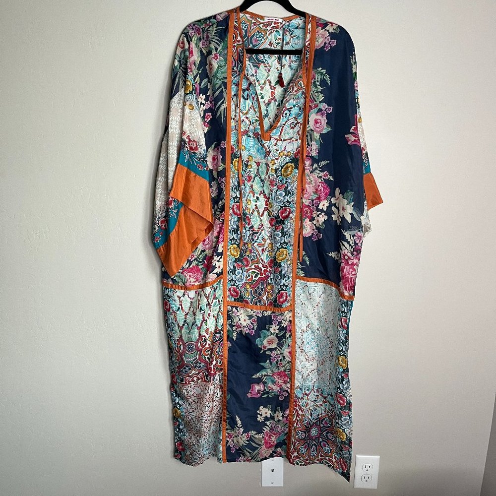 Johnny Was Silk Patchwork Dress